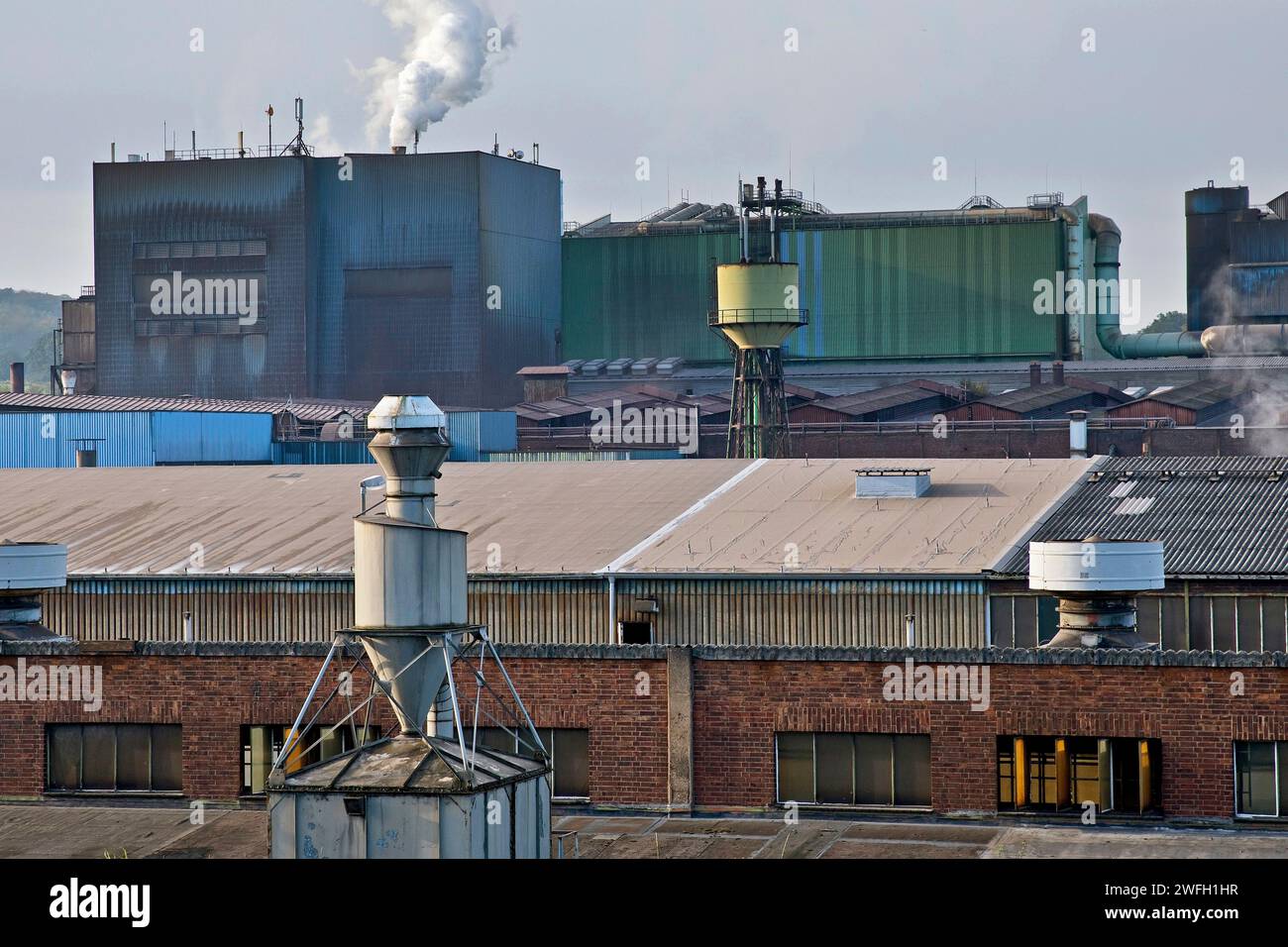 Usines allemandes d'acier inoxydable à Witten, Allemagne, Rhénanie du Nord-Westphalie, région de la Ruhr, Witten Banque D'Images
