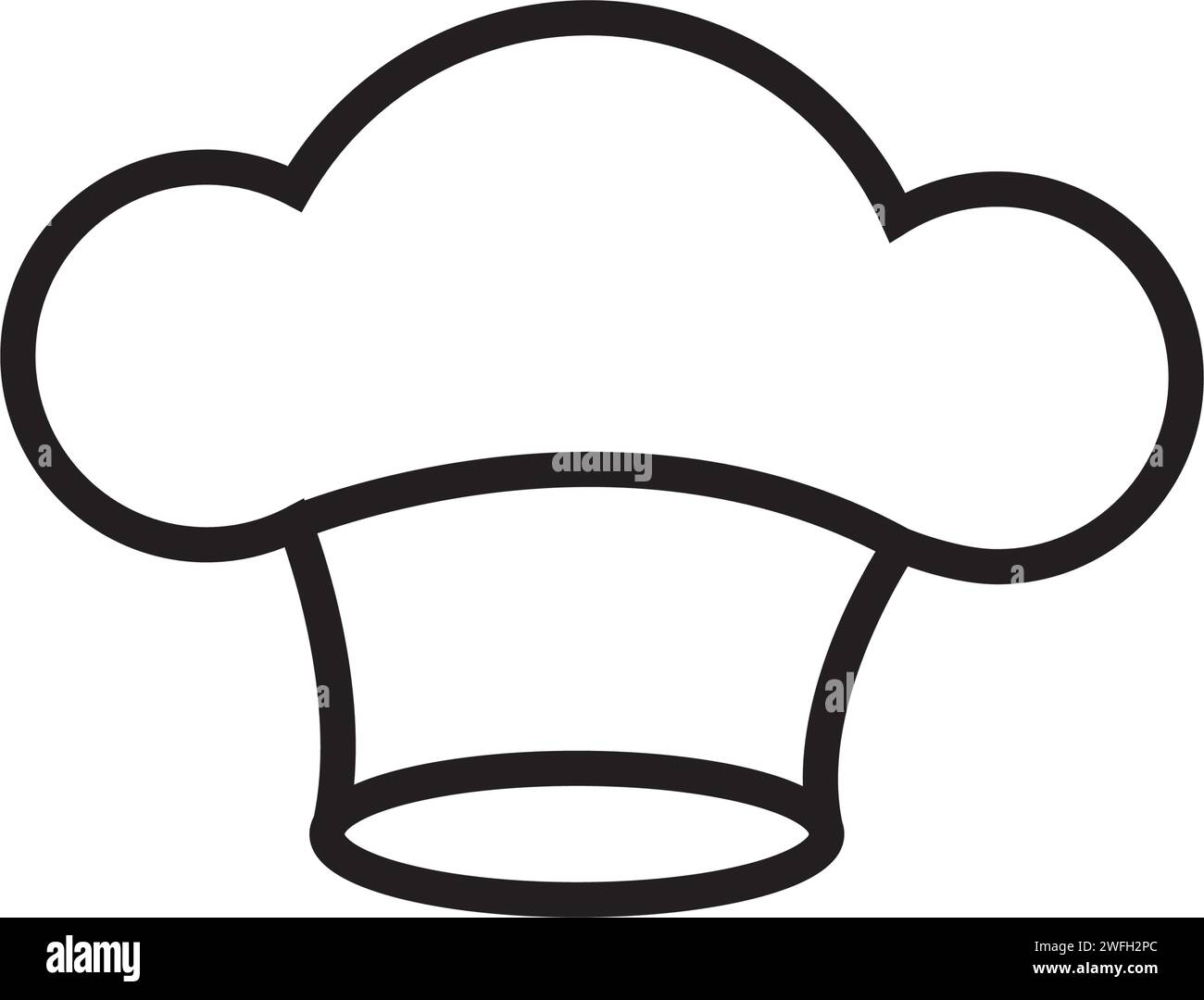 Chef hat modèle logo vector illustration Illustration de Vecteur