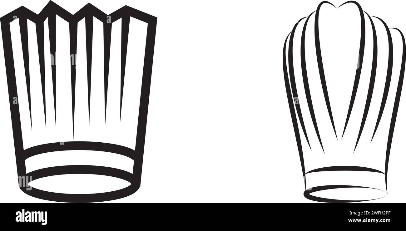 Chef hat modèle logo vector illustration Illustration de Vecteur