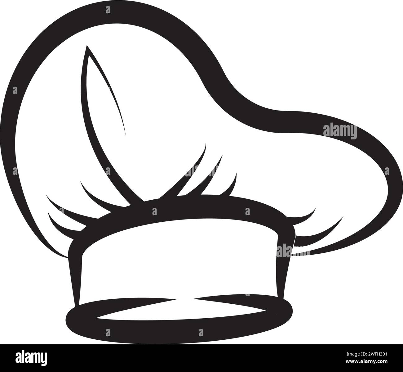 Chef hat modèle logo vector illustration Illustration de Vecteur