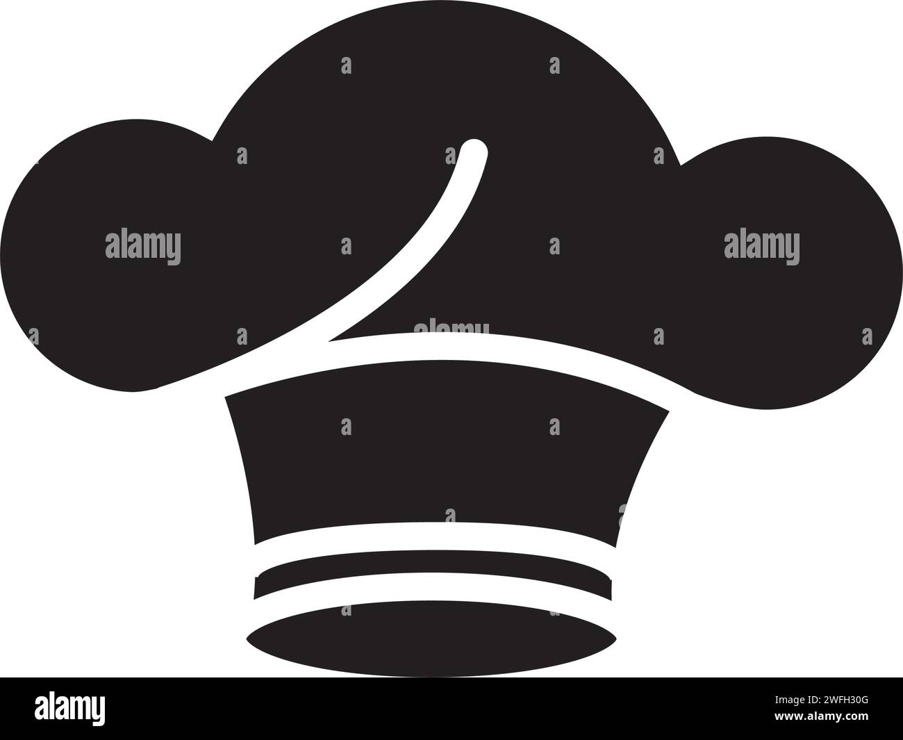 Chef hat modèle logo vector illustration Illustration de Vecteur