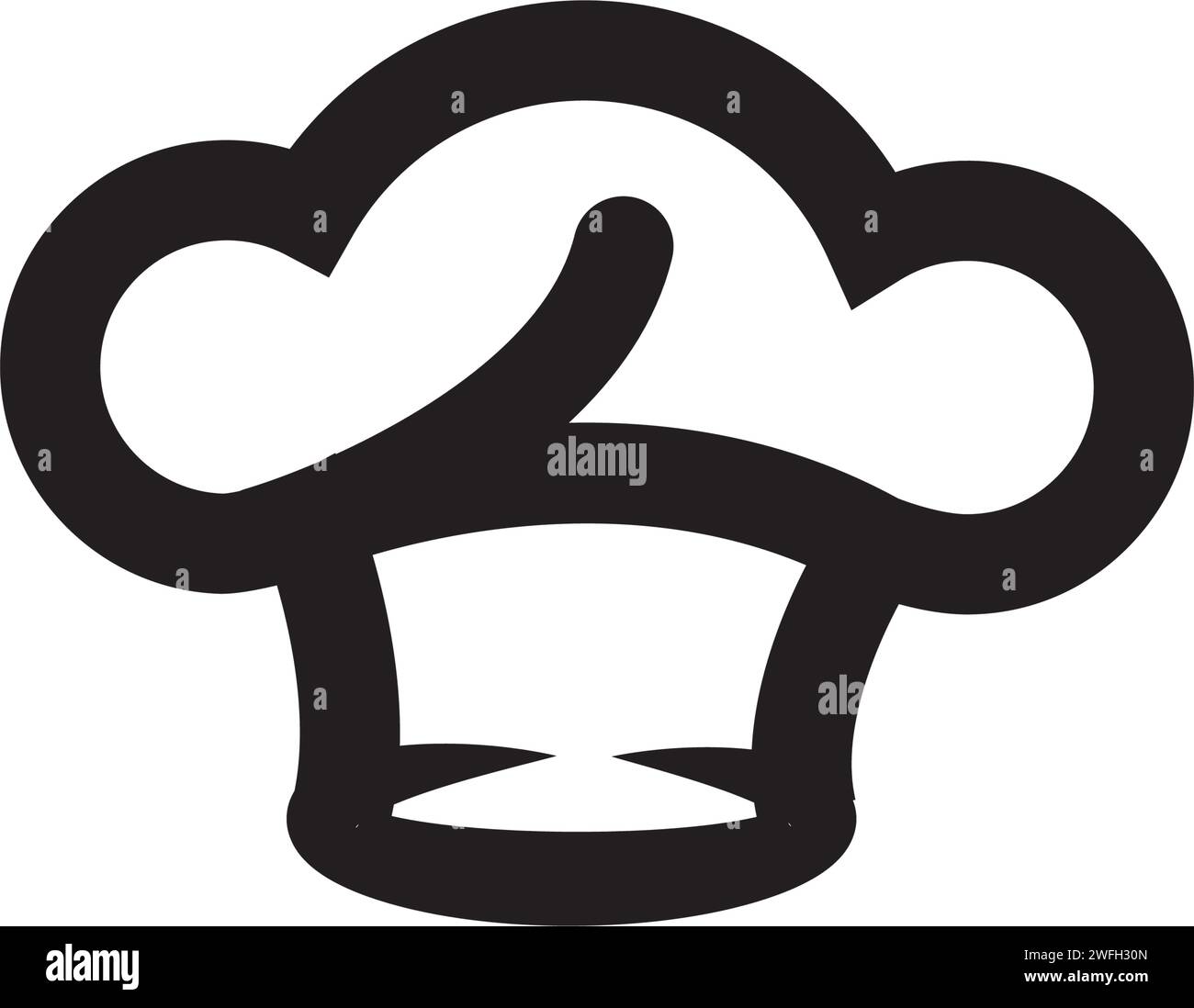 Chef hat modèle logo vector illustration Illustration de Vecteur