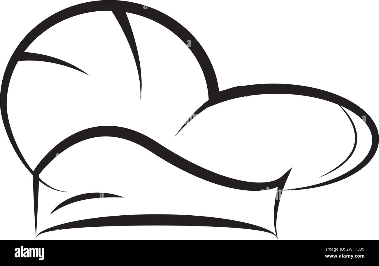 Chef hat modèle logo vector illustration Illustration de Vecteur