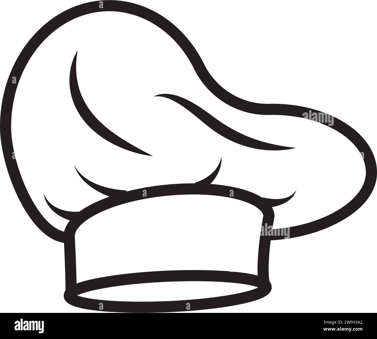 Chef hat modèle logo vector illustration Illustration de Vecteur