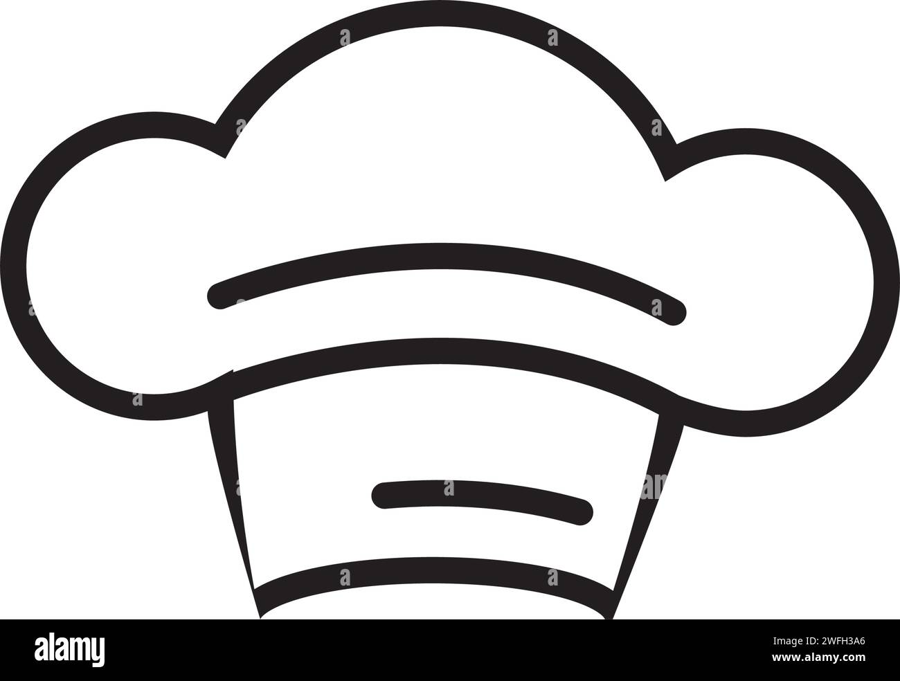 Chef hat modèle logo vector illustration Illustration de Vecteur