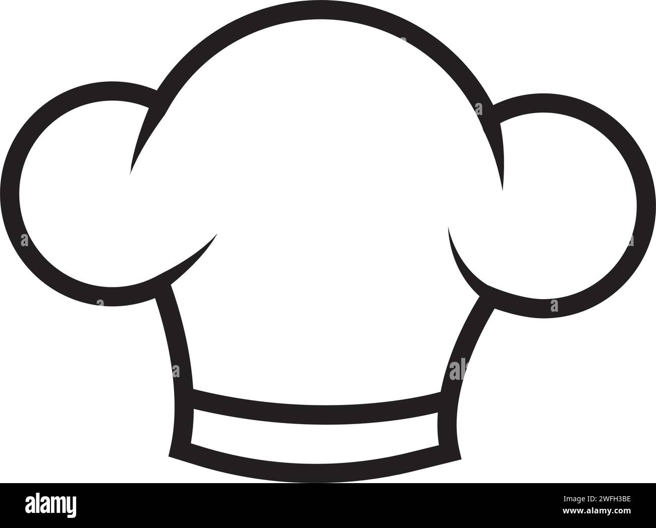 Chef hat modèle logo vector illustration Illustration de Vecteur