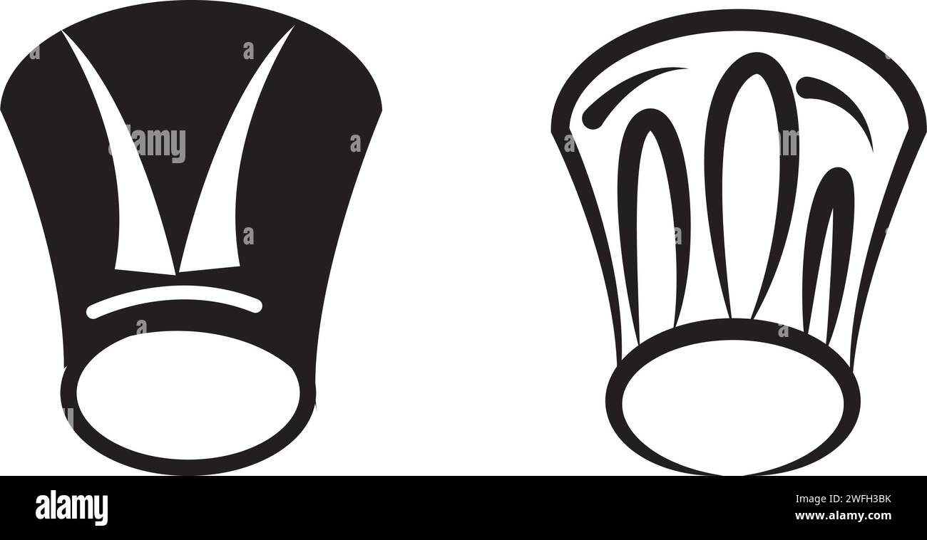 Chef hat modèle logo vector illustration Illustration de Vecteur