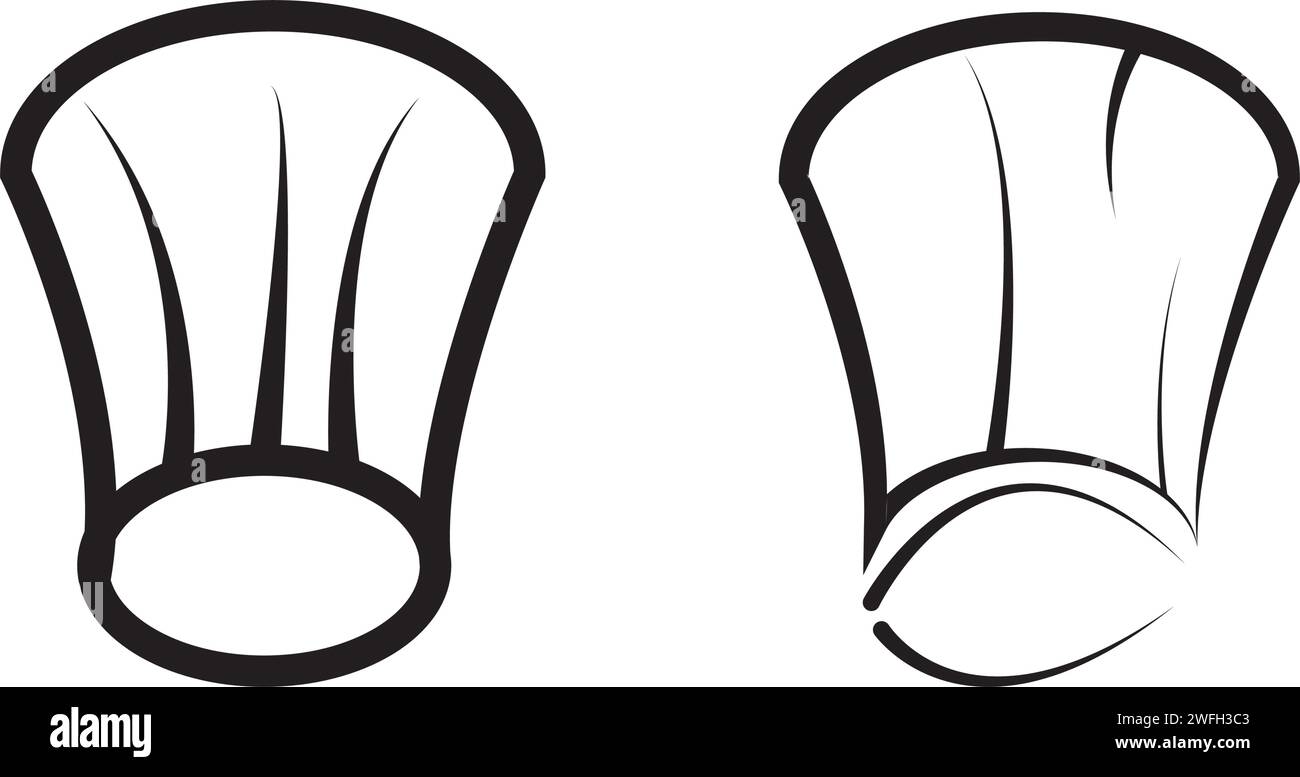 Chef hat modèle logo vector illustration Illustration de Vecteur