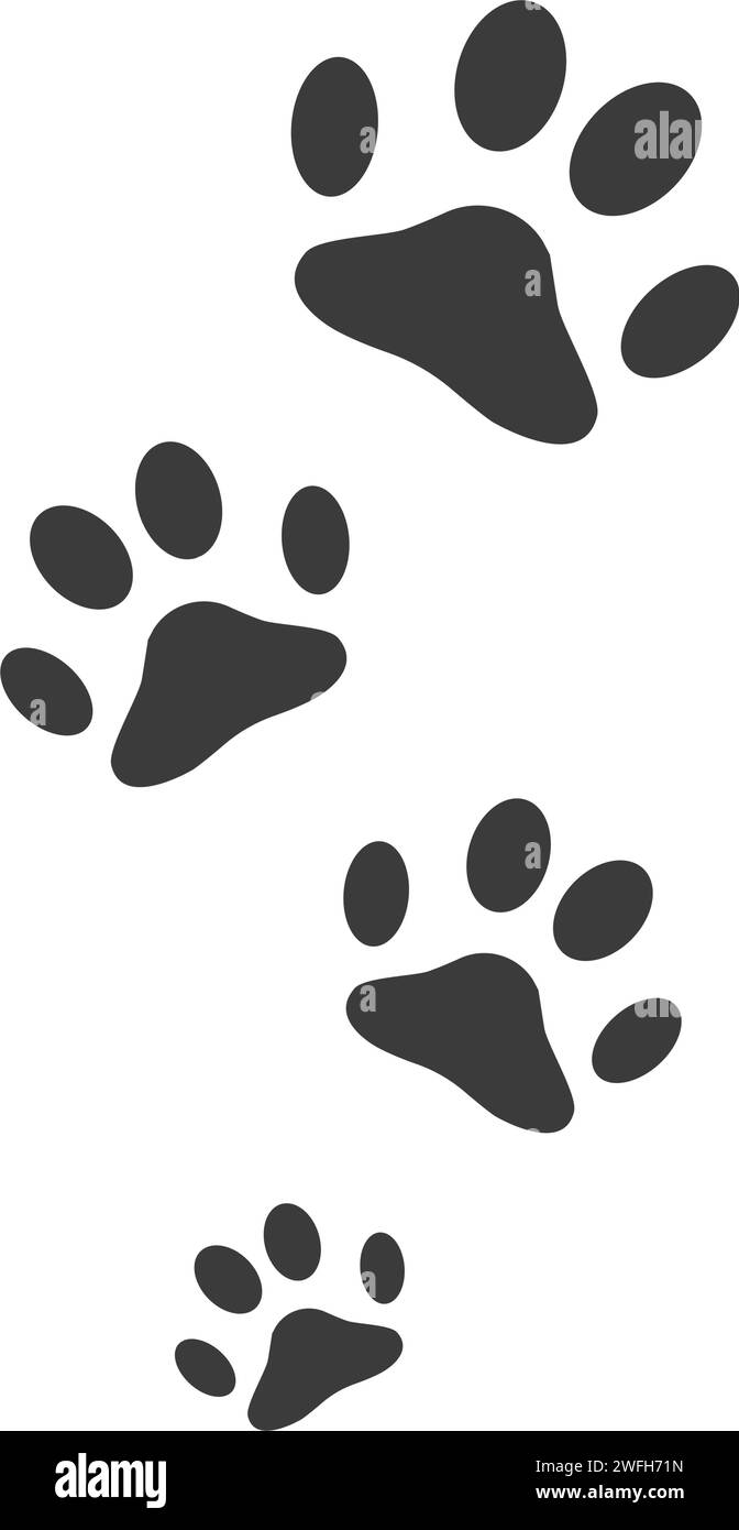 Paw Logo design vector illustration design template Illustration de Vecteur