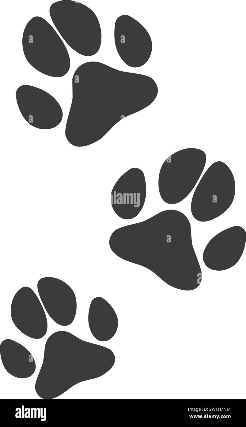 Paw Logo design vector illustration design template Illustration de Vecteur