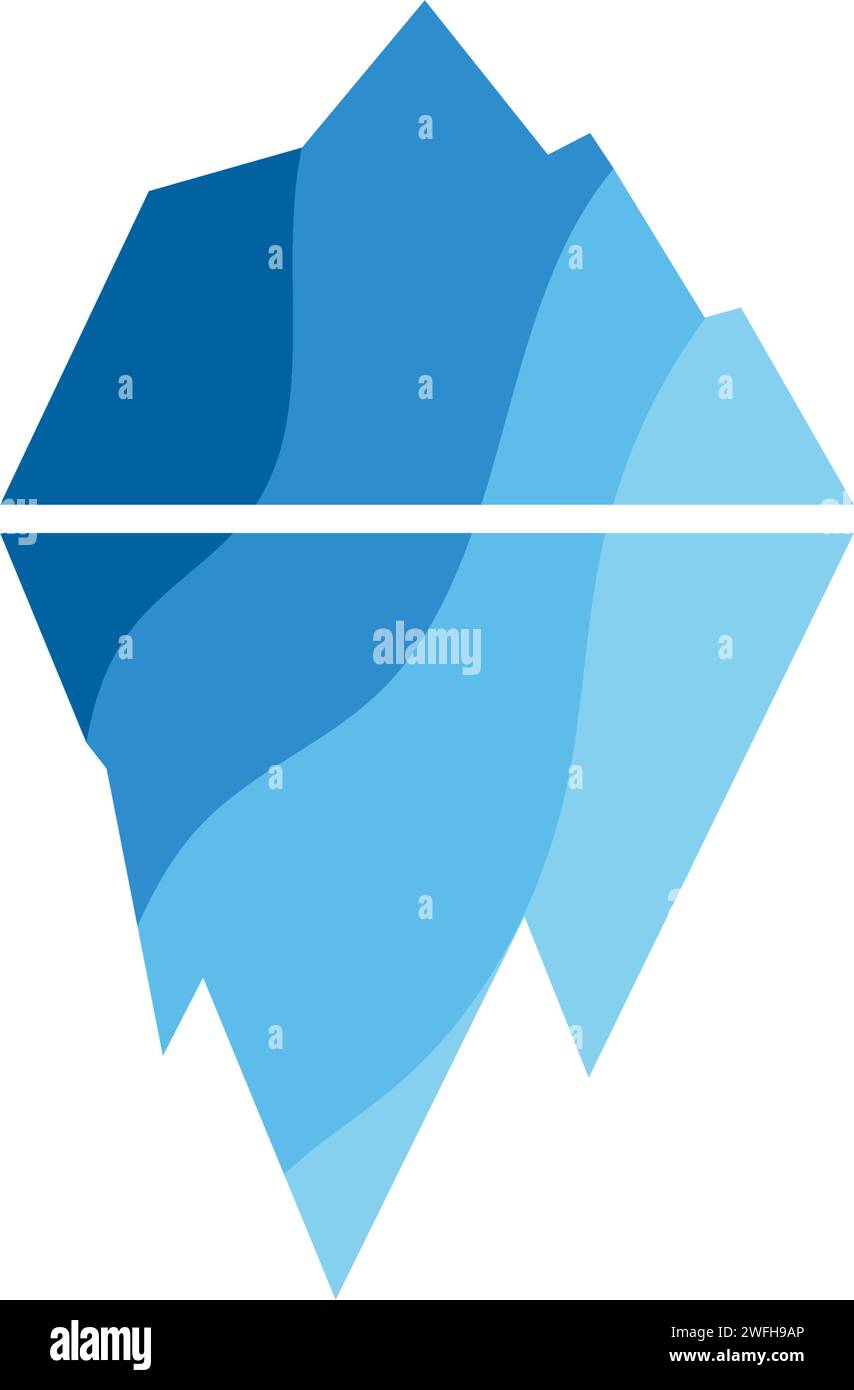 L'icône illustration vectorielle Iceberg modèle de conception Illustration de Vecteur