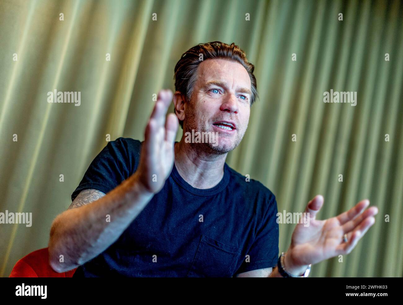 Acteur Ewan McGregor, mettant en vedette dans 'mère, Couch', photographié pendant le Festival du film de Gothenburg, Suède, le 31 janvier 2024.photo : Adam Ihse / TT / code 9200 Banque D'Images