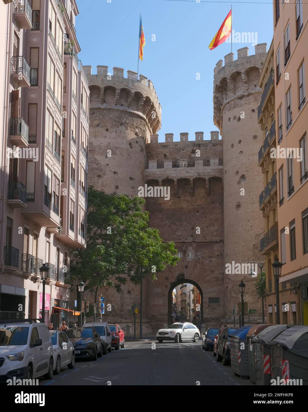Quart Towers, Portal de quart ,Valencia City, Espagne,Europe Banque D'Images