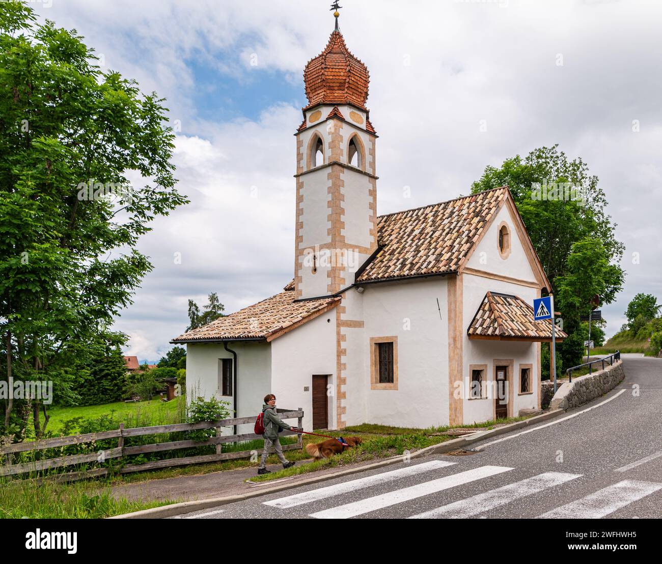 Église Saint Joseph, Costalovara, plateau de Renon (Ritten), Bolzano Bolzano province, Tyrol du Sud, Trentin-Haut-Adige, Italie du Nord, Europe, Juni 13, Banque D'Images