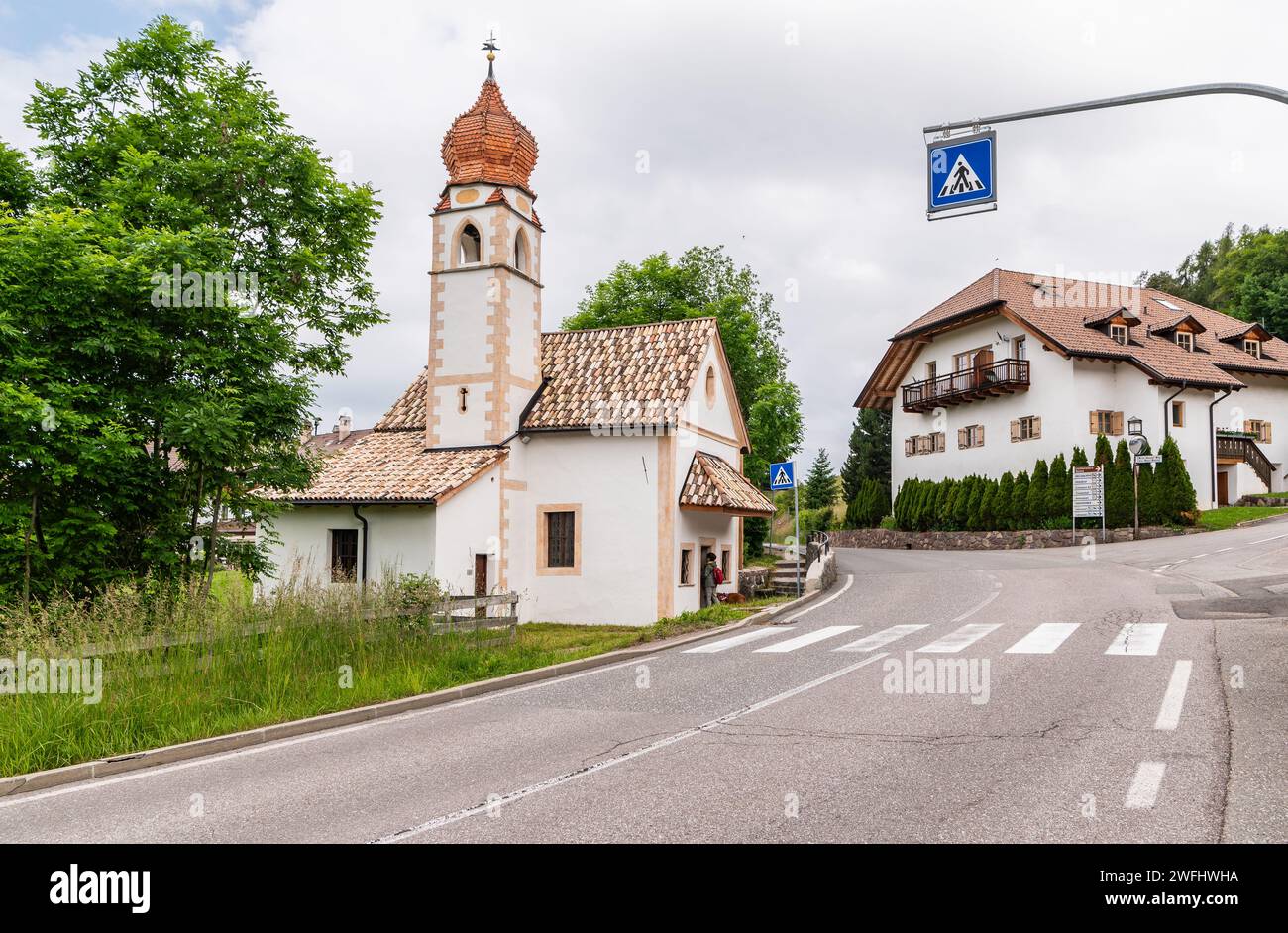 Église Saint Joseph, Costalovara, plateau de Renon (Ritten), Bolzano Bolzano province, Tyrol du Sud, Trentin-Haut-Adige, Italie du Nord, Europe, Juni 13, Banque D'Images