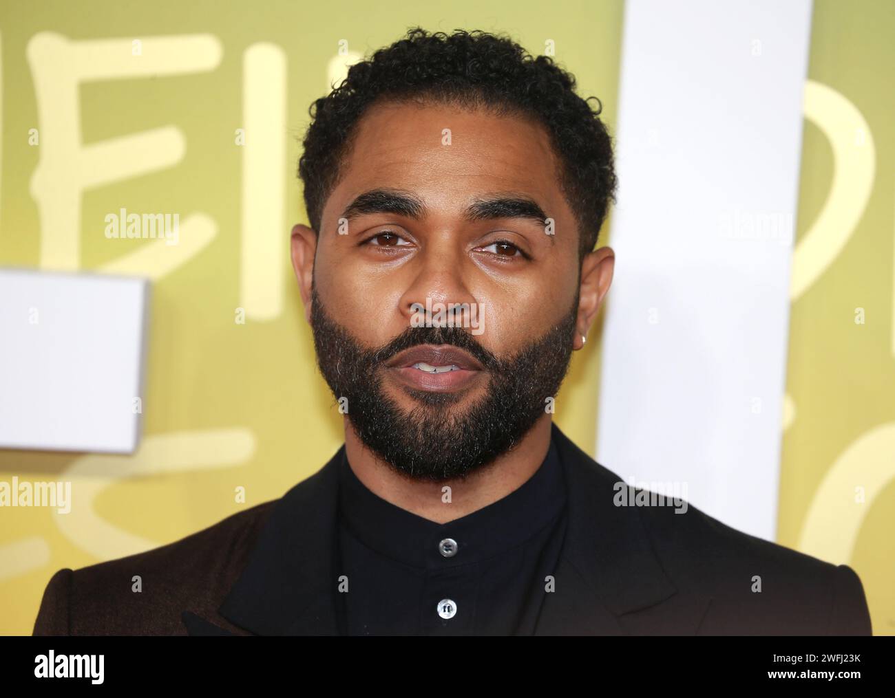 Anthony Welsh assiste à la première britannique de Bob Marley : One Love au BFI IMAX Waterloo à Londres, en Angleterre. Banque D'Images