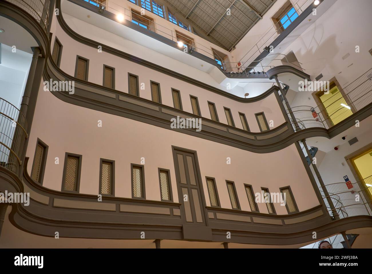 LUGO, ESPAGNE ; 27 janvier 2024 : l'ancienne prison de Lugo a été réhabilitée et est maintenant un centre culturel avec des expositions permanentes liées au hist Banque D'Images