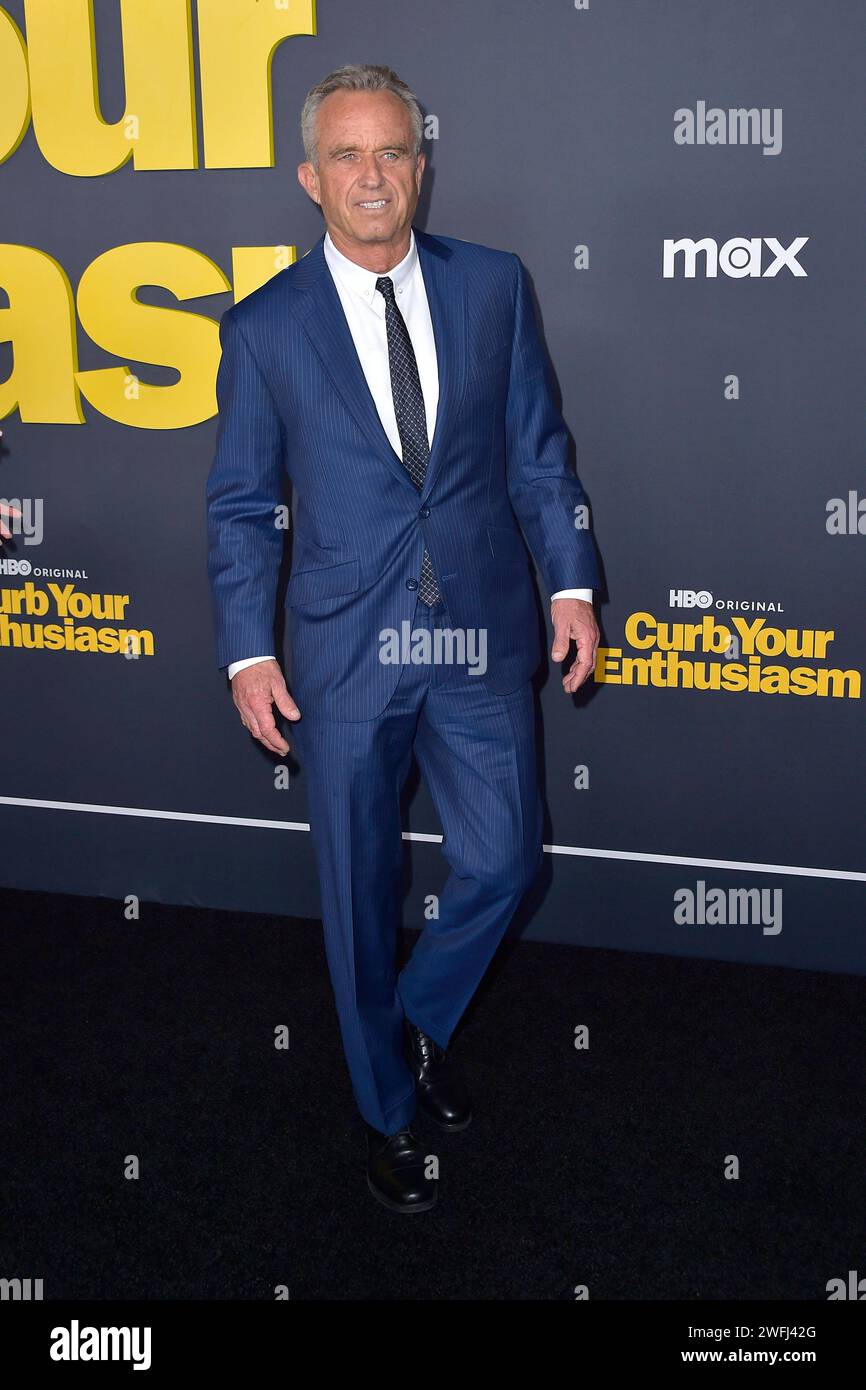 Robert F. Kennedy Jr. BEI der Premiere der der 12. Staffel der HBO Serie Curb your Enthusiasm / Lass es, Larry im DGA Theater Complex. Los Angeles, 30.01.2024 *** Robert F Kennedy Jr à la première de la saison 12 de la série HBO Curb Your Enthusiasm Let IT Go, Larry au complexe théâtral DGA Los Angeles, 30 01 2024 Foto:xD.xStarbuckx/xFuturexImagex larry_4217 Banque D'Images