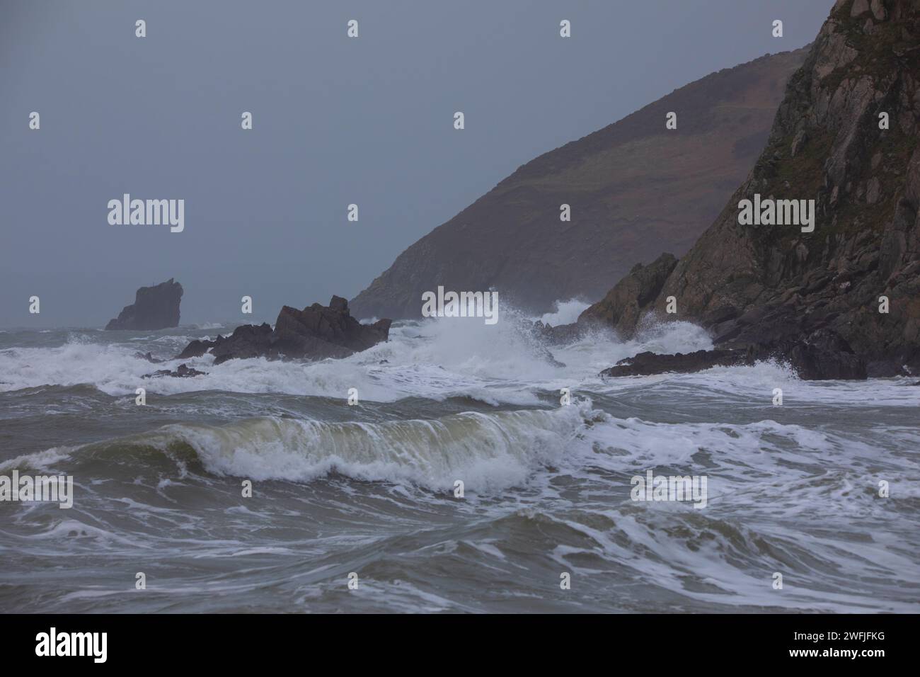 Tempête sauvage Isha Cornwall Banque D'Images