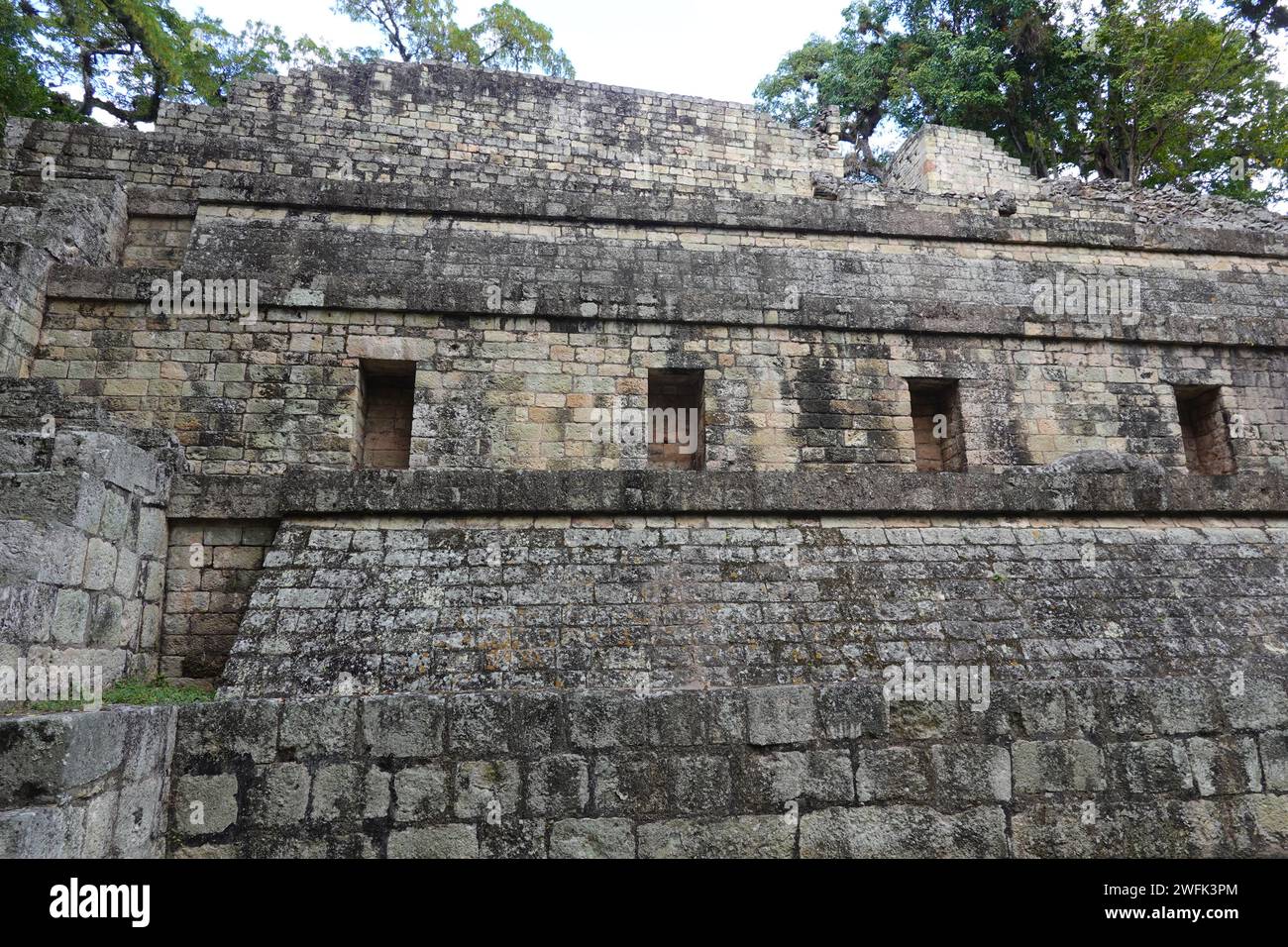 Ruines d'une ancienne ville maya, Copan, Honduras, Amérique centrale Banque D'Images