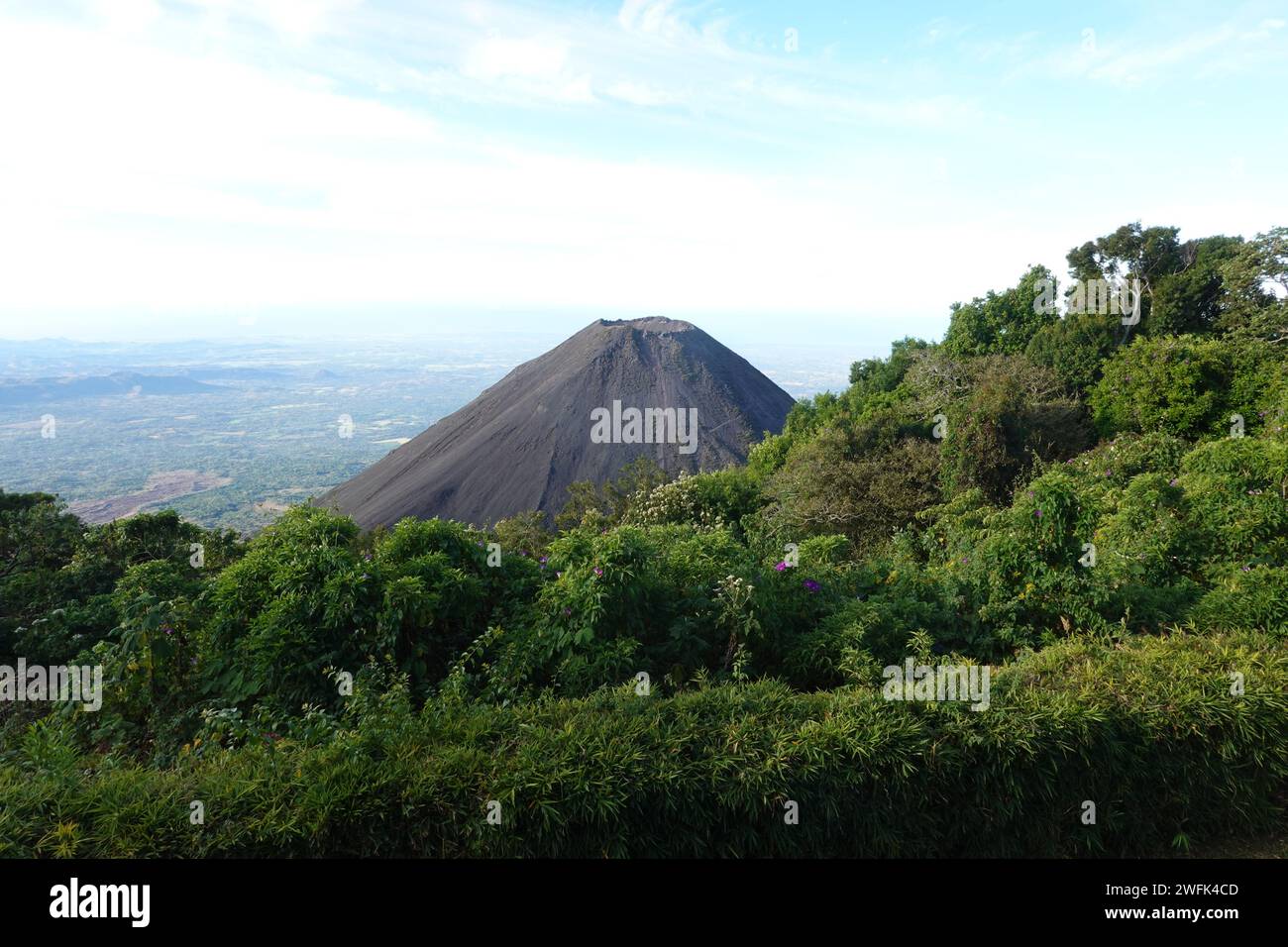 Izalco un stratovolcan actif près du volcan Santa Ana, El Salvador Amérique centrale Banque D'Images