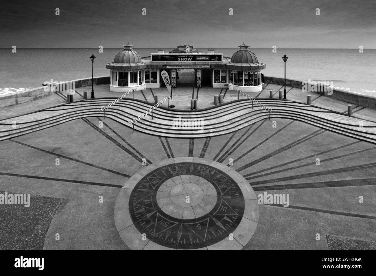 The Pavilion Theatre Pier à Cromer Town, North Norfolk Coast, Angleterre, Royaume-Uni Banque D'Images