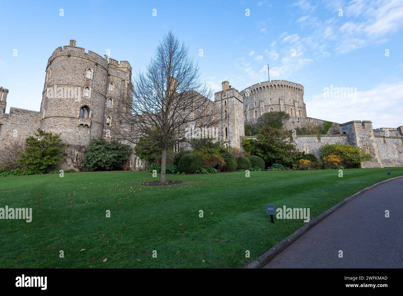 Windsor.Berkshire.Royaume-Uni.2 décembre 2022.photo de la tour Henry iii au château de Windsor Banque D'Images