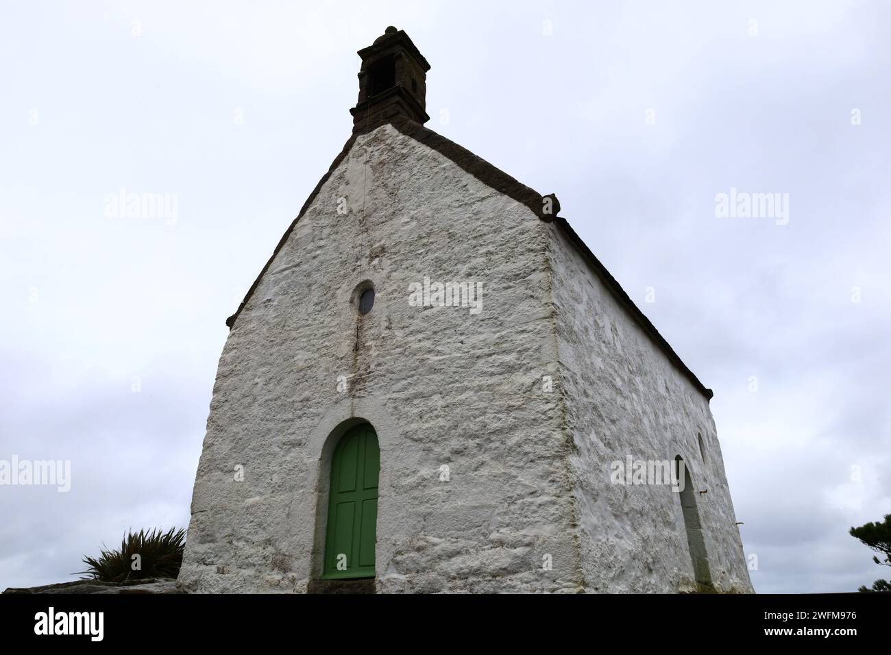 La chapelle Sainte Barbe est située sur la commune de Roscoff dans le département du Finistère en Bretagne Banque D'Images