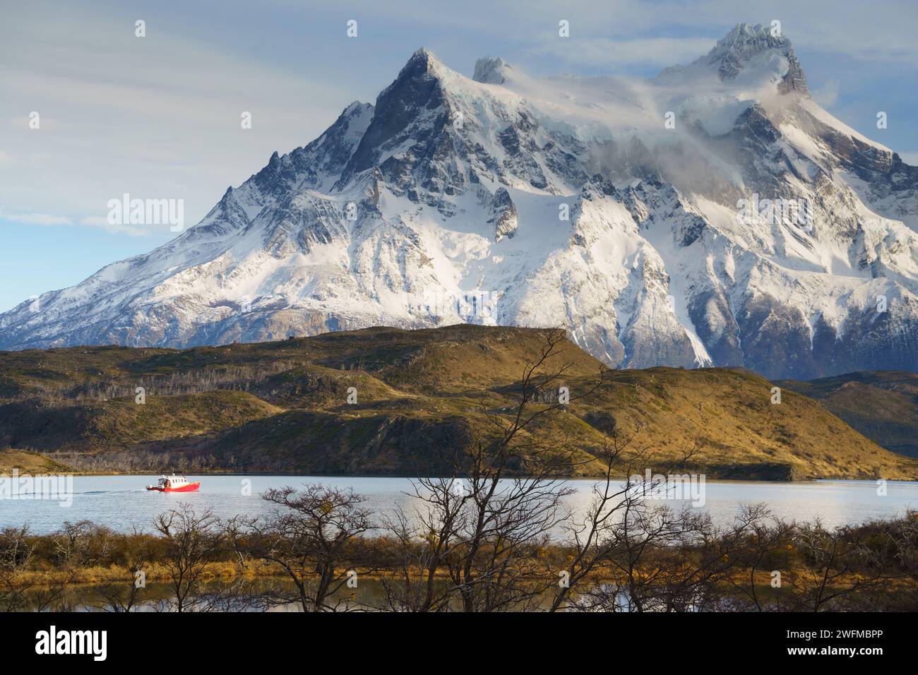 paisajes y miradores de torres del paine Banque D'Images