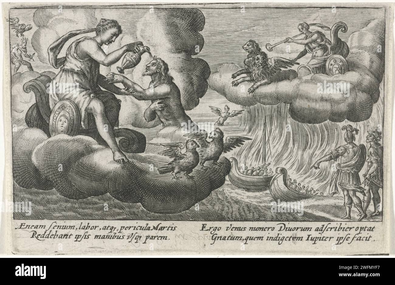 Vénus rend Énée immortelle, Crispijn van de passe (I), 1602 - 1607 ...