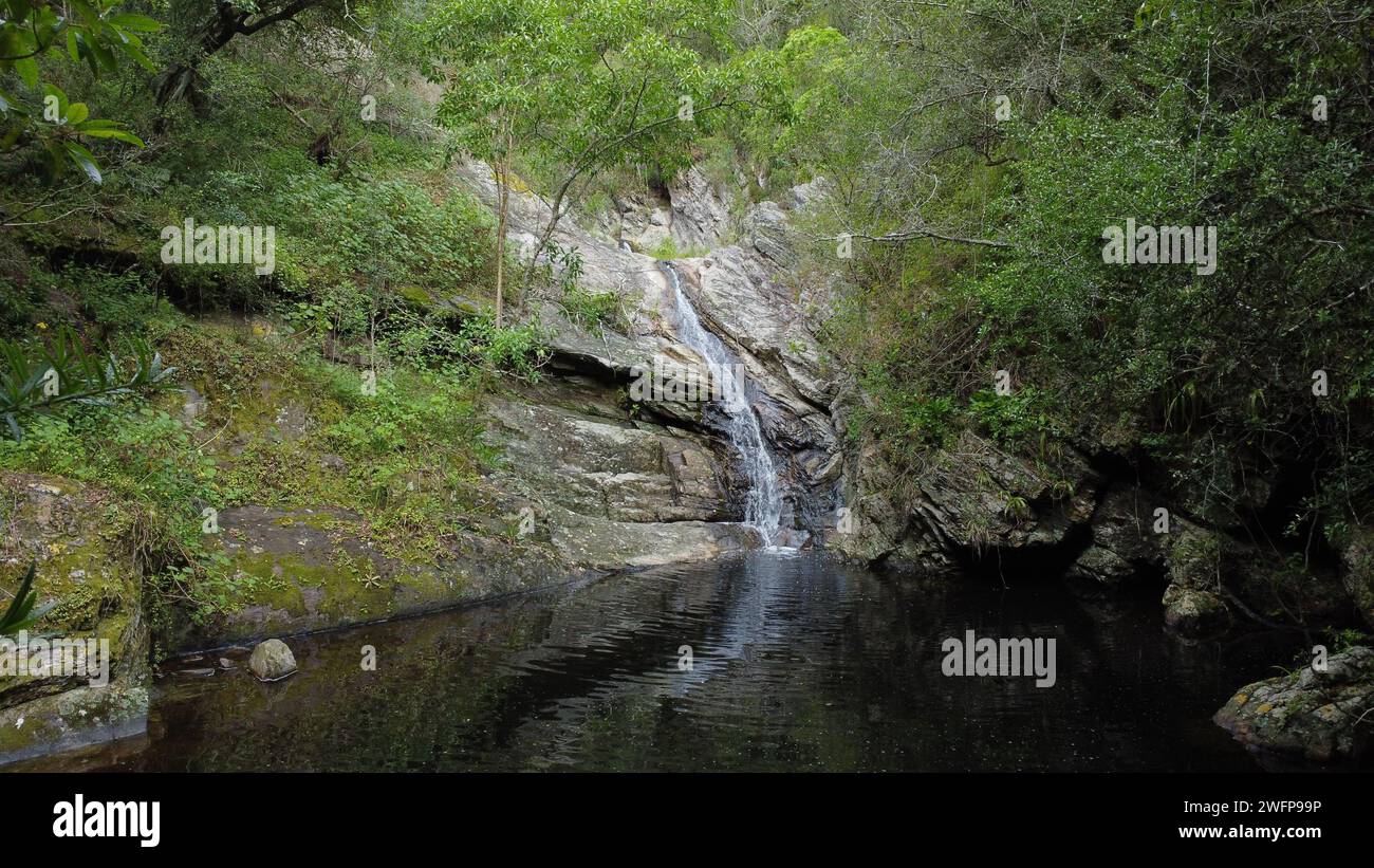 Petite cascade à Bergrivier, Afrique du Sud Banque D'Images