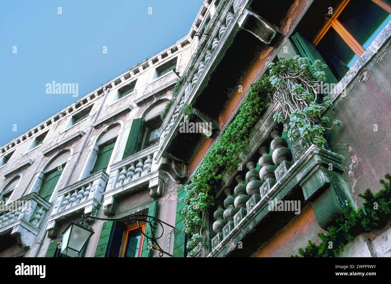 À la recherche de l'architecture ancienne, Venise, Italie, Europe Banque D'Images