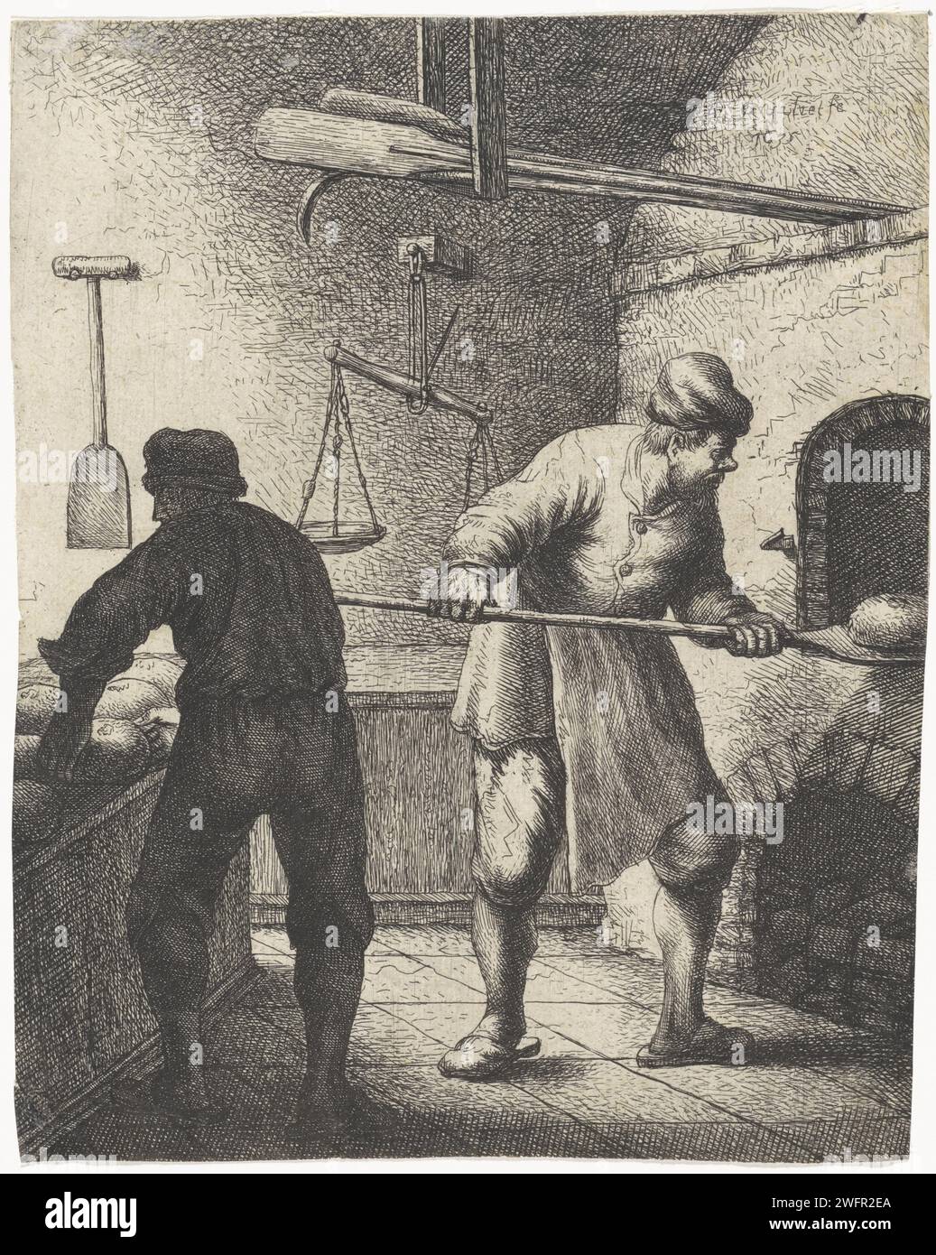 Bakker, Jan Gillisz. Van Vliet, 1635 imprimer Leiden papier gravure / gravure boulanger Banque D'Images