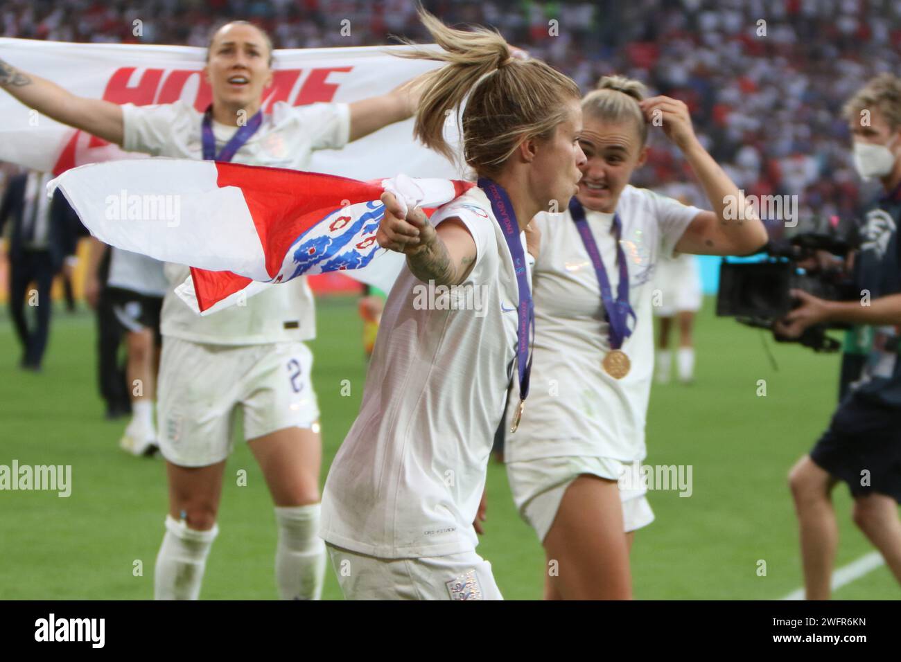 Rachel Daly UEFA Women's Euro final 2022 Angleterre - Allemagne au stade de Wembley, Londres, 31 juillet 2022 Banque D'Images