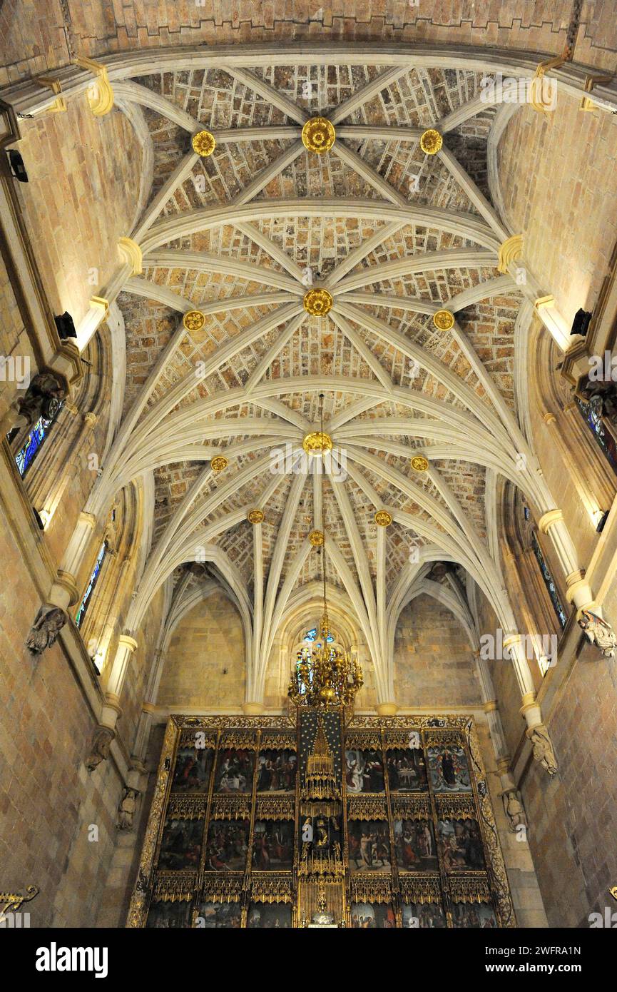 Leon, San Isidoro (Capilla Mayor, 16e siècle). Castilla y Leon, Espagne. Banque D'Images