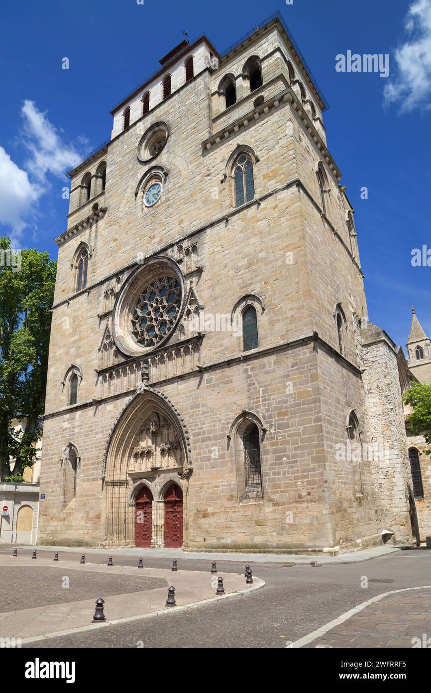 Cathédrale Saint-Etienne à Cahors, Occitanie, France. Banque D'Images