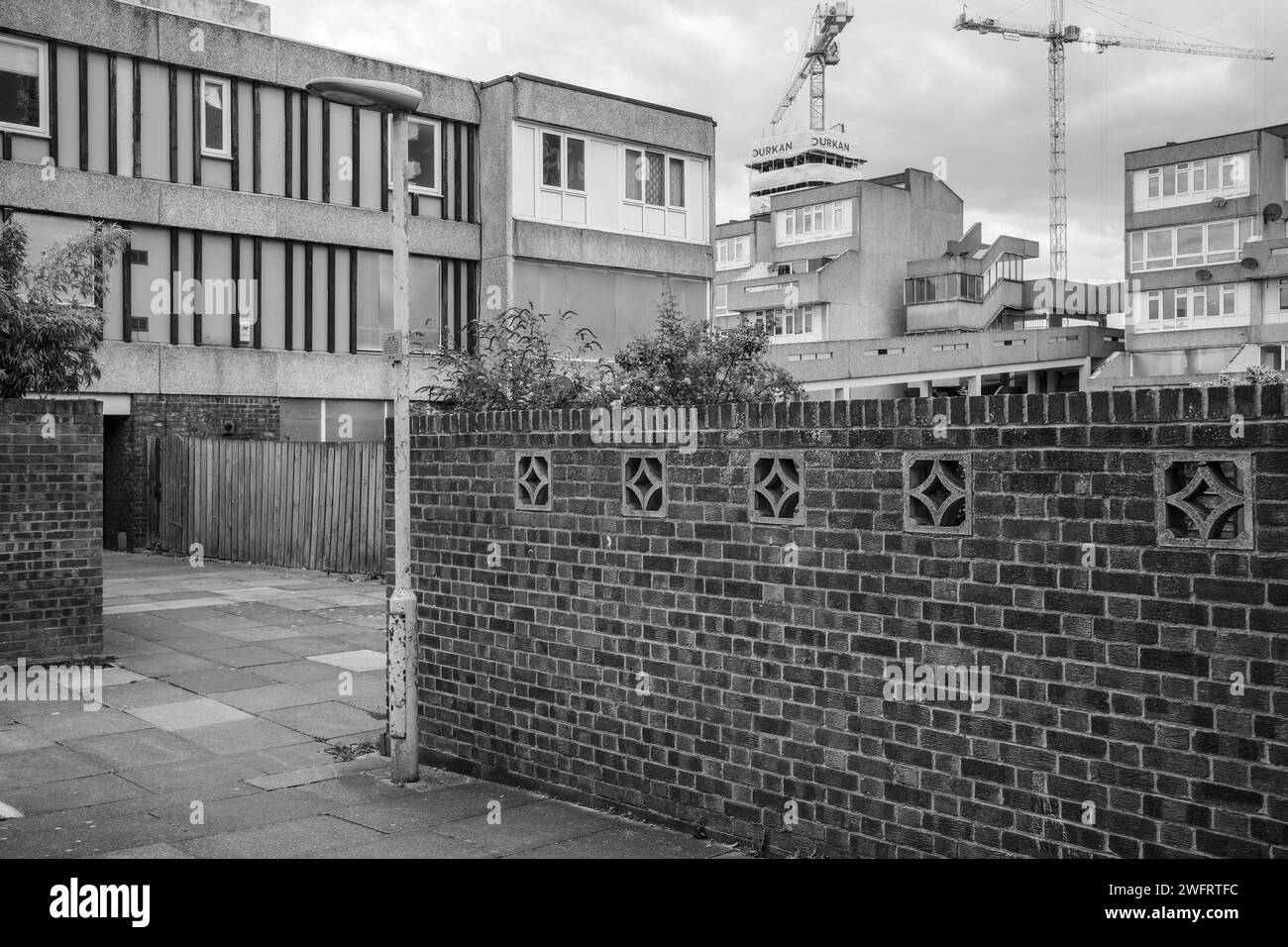 Le domaine Thamesmead dans le sud-est de Londres se est actuellement en cours de réaménagement par Peabody. Banque D'Images