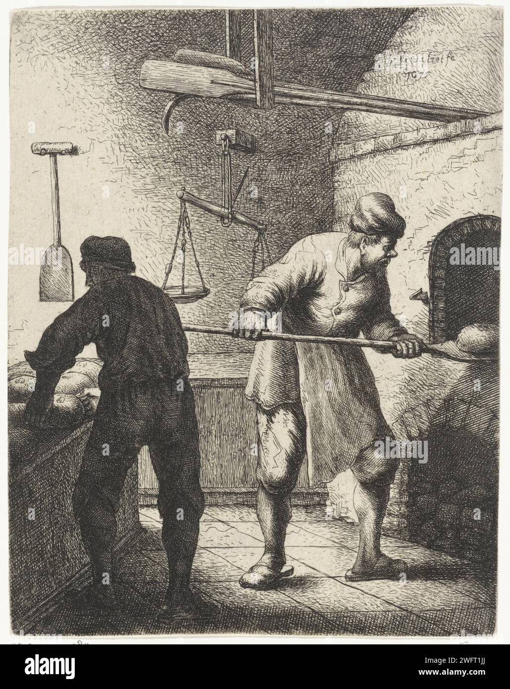 Bakker, Jan Gillisz. Van Vliet, 1635 imprimer Leiden papier gravure / gravure boulanger Banque D'Images