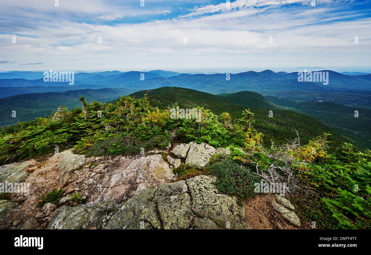 Vue depuis carter Dome Peak, White Mountains, New Hampshire, États-Unis Banque D'Images