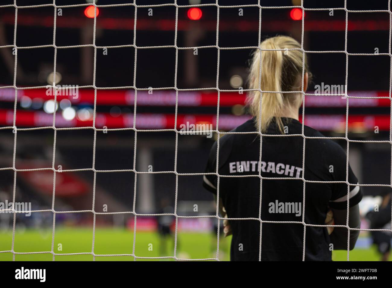 Stina Johannes (Eintracht Frankfurt, 1) ; UEFA Womens Championsleague - match Eintracht Frankfurt contre le FC Rosengard Am 31.01.24 à Frankfurt am Mai Banque D'Images