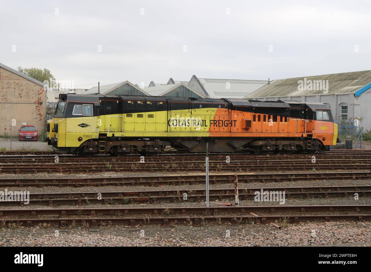 Colas Rail Class 70/8 No 790802 à Eastleigh East Yard le 11 octobre 2023. Banque D'Images