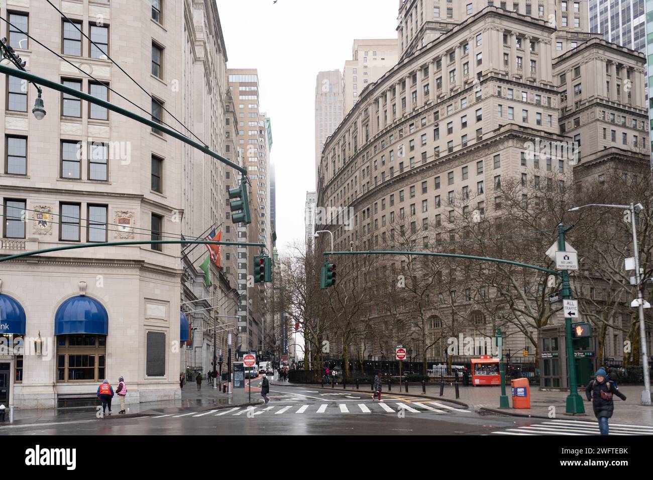 Scènes hivernales de New York. Date de la photo : Vendredi 26 janvier 2024. Photo : Richard Gray/Alamy Banque D'Images