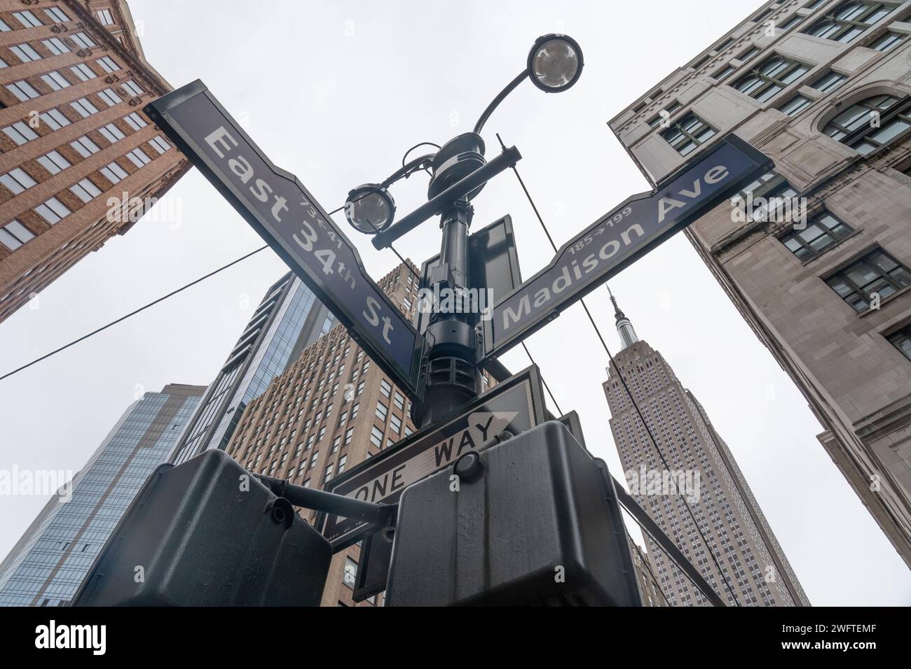 Scènes hivernales de New York. Date de la photo : Samedi 27 janvier 2024. Photo : Richard Gray/Alamy Banque D'Images