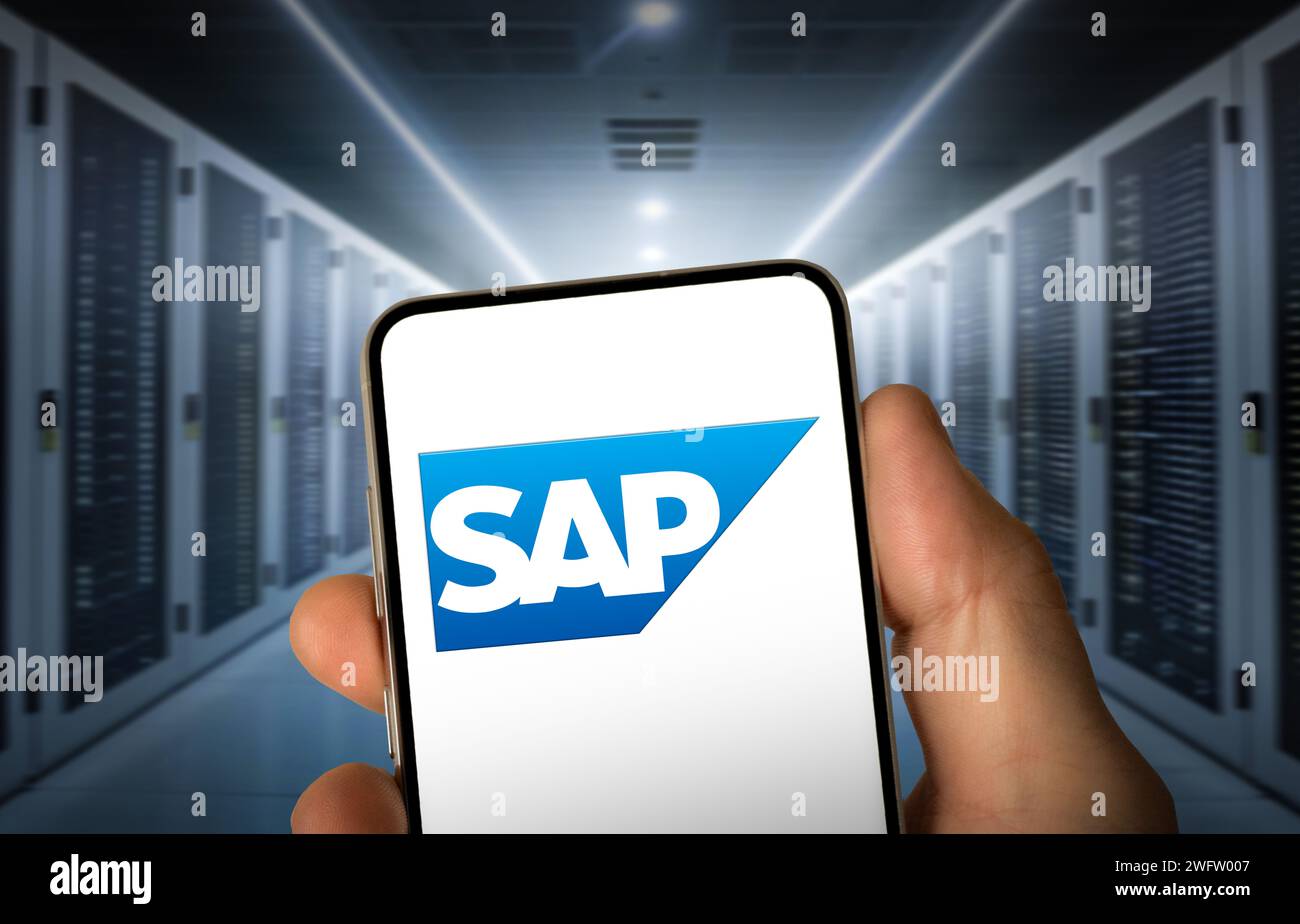 Société de logiciels allemande SAP Banque D'Images