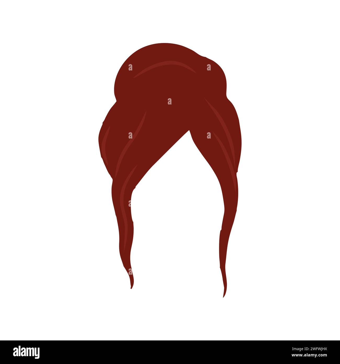 Illustration vectorielle d'icône de coiffure de mariage Illustration de Vecteur