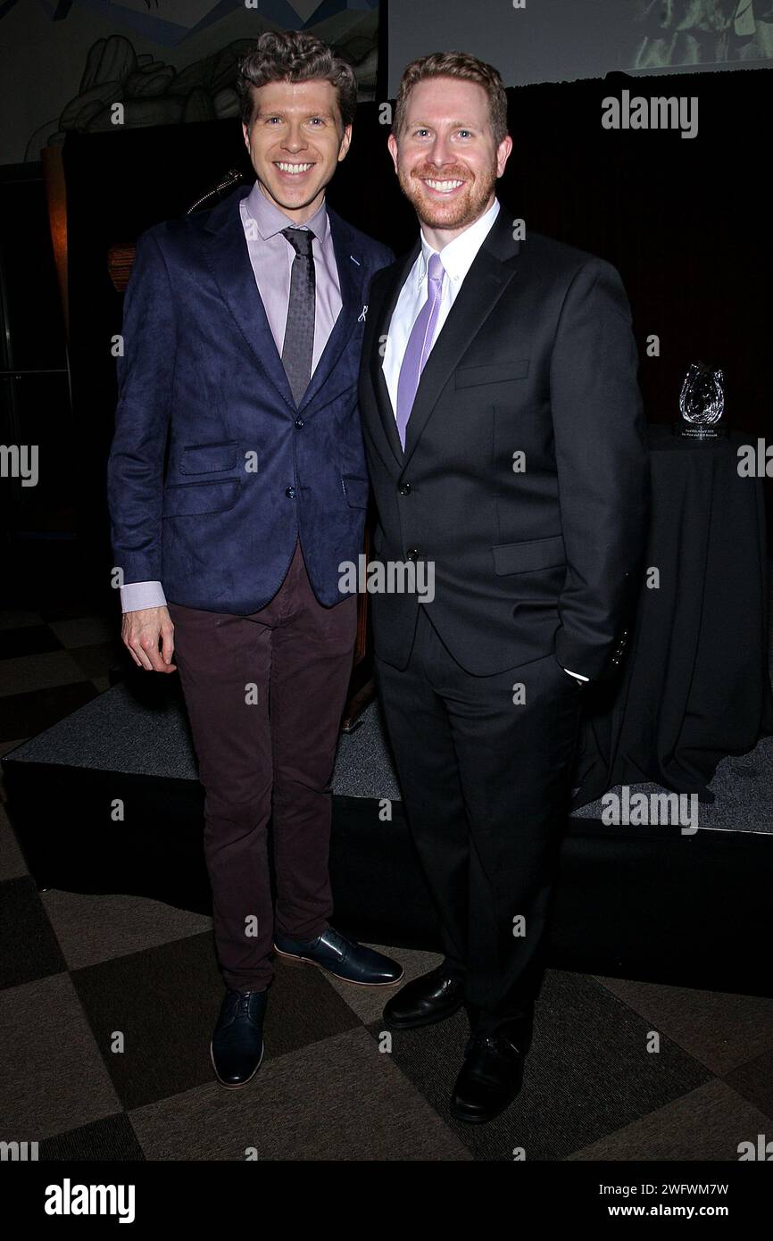 New York, NY, États-Unis. 26 novembre 2018. Will Reynolds, Eric Price à la 14e cérémonie annuelle de remise des prix Fred Ebb au American Airlines Theatre. Crédit : Steve Mack/Alamy Banque D'Images