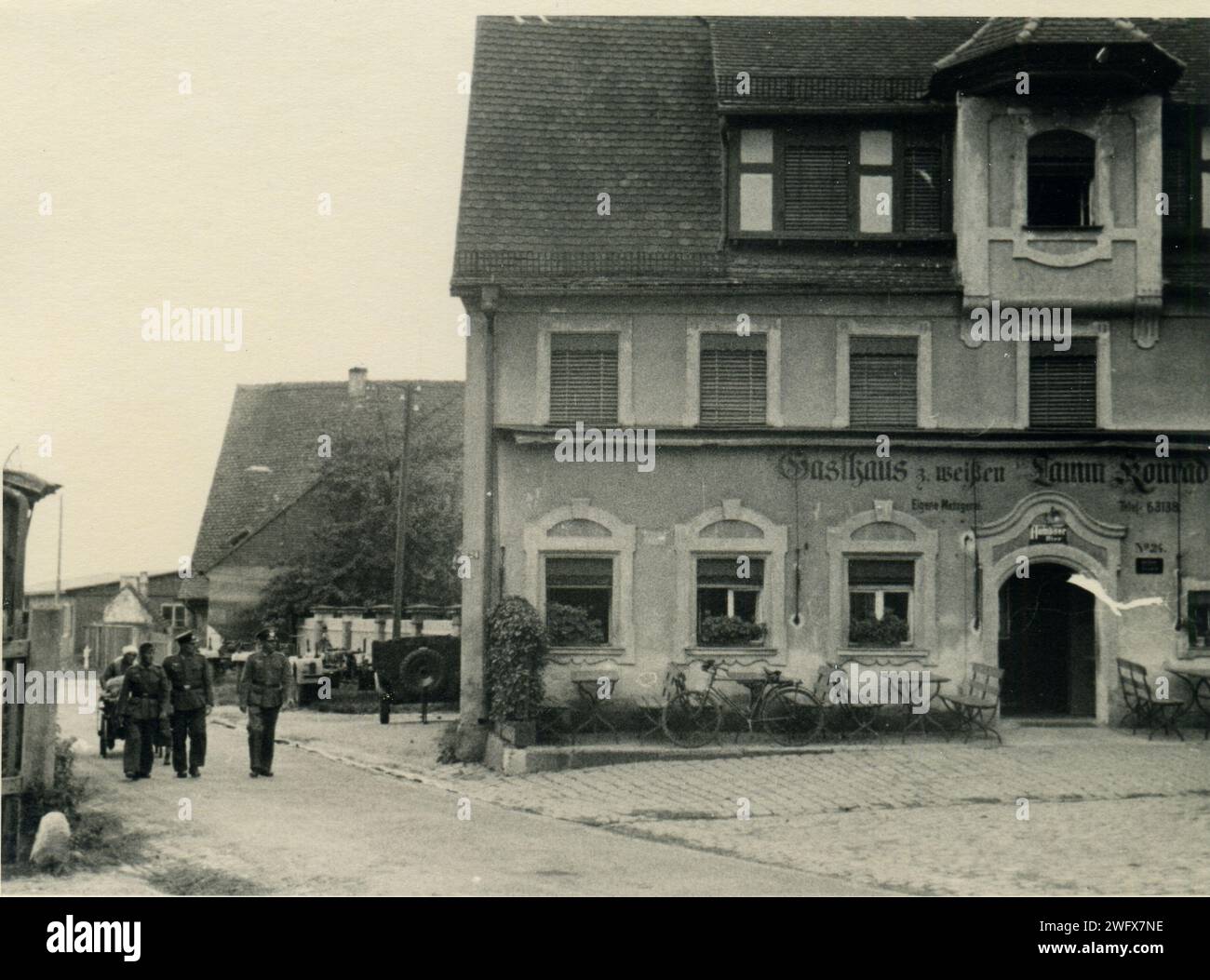 wwii - Seconde Guerre mondiale, soldats allemands à Hofen, Nuremberg, Allemagne - 1941-07-21 Banque D'Images