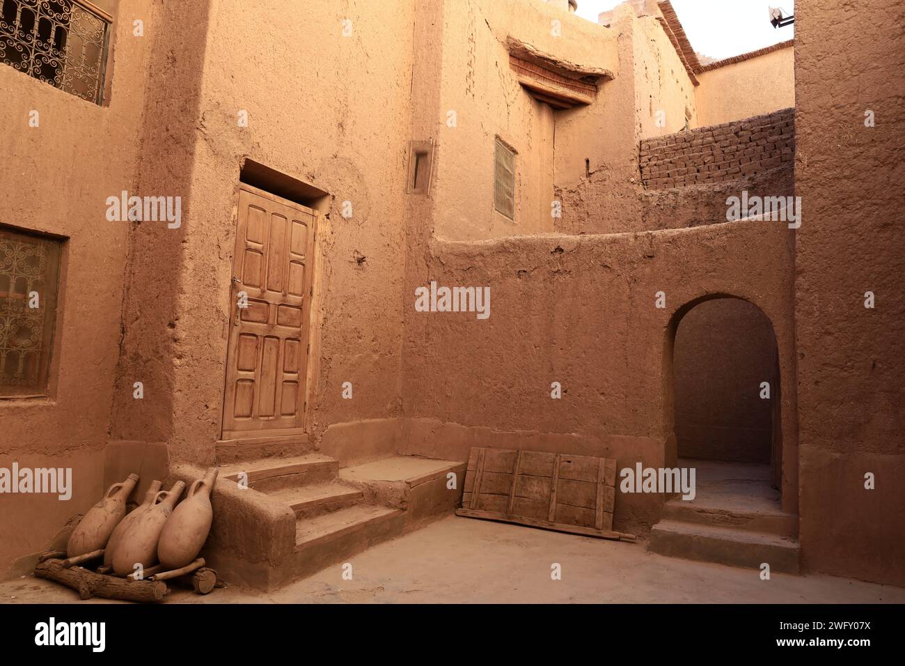 La Kasbah Amridil est une résidence fortifiée historique située dans l'oasis de Skoura, au Maroc Banque D'Images