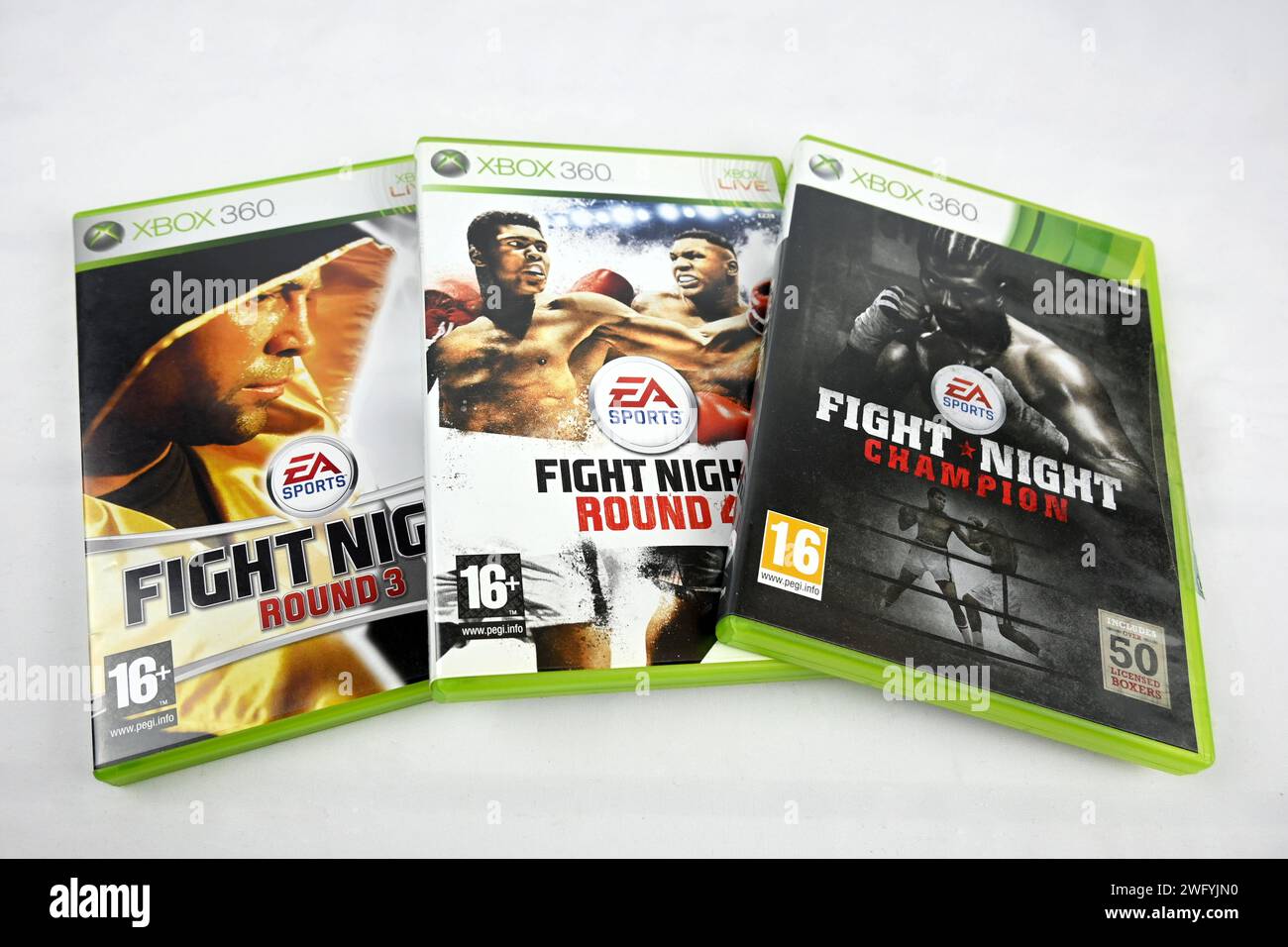 Série de jeux vidéo EA Fight Night boxe – pays de Galles, Royaume-Uni – 31 janvier 2024 Banque D'Images