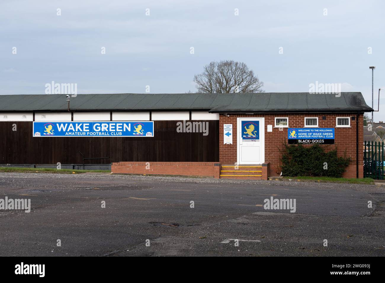 Wake Green amateur football Club Building, Shirley, West Midlands, Angleterre, Royaume-Uni Banque D'Images